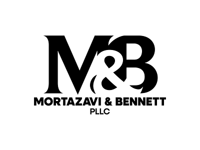 Mortazavi & Bennett Logo branding design graphic design identity illustration logo typography vector