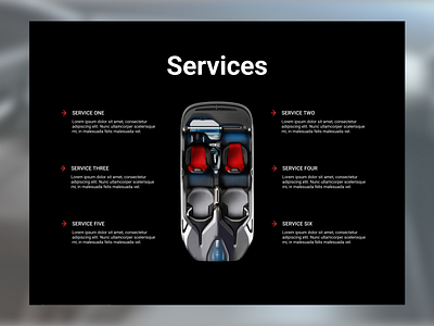 Services page automobile automotive car design repair services servicespage web website workshop