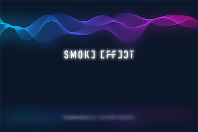 Smoke Effect Illustration. background design effect graphic design illustration logo smoke typography vector