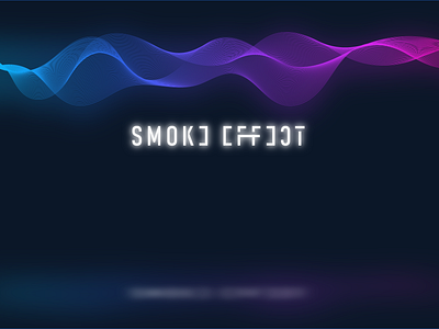 Smoke Effect Illustration. background design effect graphic design illustration logo smoke typography vector