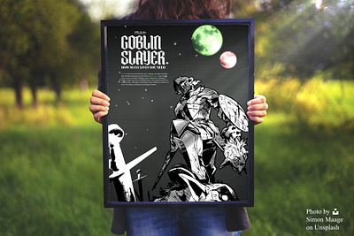 Goblin Slayer manga poster anime poster branding design manga poster mockup poster photoshop poster