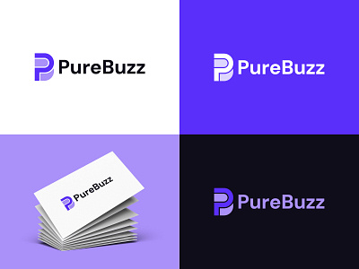 PureBuzz Logo best design best logo 2024 best logo collection best logo designer brand guidelines brand identity brand identity designer colorful lettering logo logo logo collection logo designer logo folio logo guidelines p b pb letter unique logo visual identity