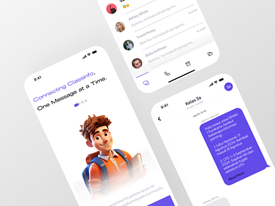 Classinfo - Innovative App for Announcement appdesign interfacedesign mobiledesign productdesign uidesign uxdesign