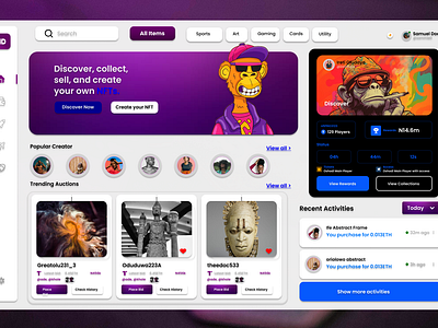 NFT hero section for Web 2 and Web 3 designers animation branding graphic design illustration landing page logo nft web2 ui web 3 web design
