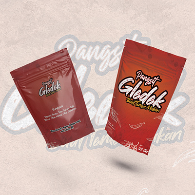 Pangsit Gledek Package Design beverages branding design food graphic design packaging spice