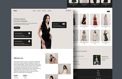 Fashion Website Landing Page fashion landing page fashion website fashion website landing page landing page ui website design