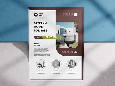 Modern home sale flyer adobe illustrator design flyer flyer template graphic design indesign modren flyer print solar panel flyer solar power flyer