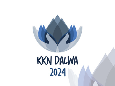 KKN DALWA 2024 Logo 2024 branding community dalwa elegant event gradient graphic design group logo modern simple