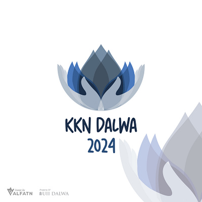 KKN DALWA 2024 Logo 2024 branding community dalwa elegant event gradient graphic design group logo modern simple