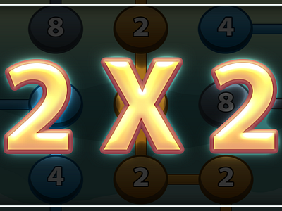 2x2 Number Puzzle Game 2040 number 3d animation app app design branding cardgame design graphic design icon illustration livetable logo motion graphics puzzle typography ui ux vector web