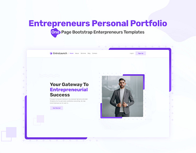 EntroLaunch One Page Bootstrap Templates Free Download bootstrap bootstrap template businessman css3 design designtocodes entrepreneurs entrolaunch free html template multi purpose one page one page one page website onepage bootstrap template personal personal portfolio website portfolio