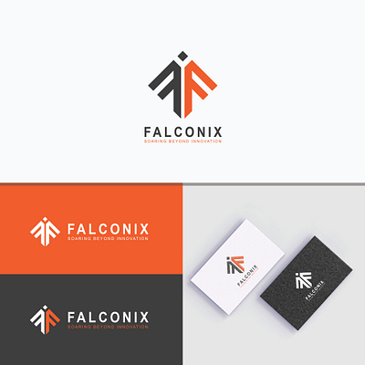 Falcon F Letter Technology Logo & Portofolio Design brand guidelines logotype brand identity branding graphic design logo logo design logo f logo inspiration logomarks logotype technology