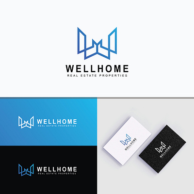 Real Estate Logo With Letter W brand guidelines logotype brand identity branding construction logo design graphic design logo logo design properties logo real estate logo