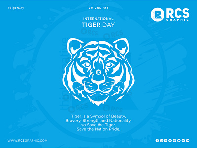 🐯 International Tiger Day: A Roar for Conservation! 🌏 rcsgraphic tigerday