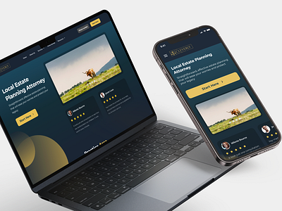 Responsive Landing page Cleverly - Estate Planning Law Firm landing page minimalist ui website