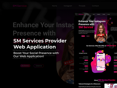 Social Boost - SM Service Provider - Web Application UI branding designs graphic design social media ui ui ux