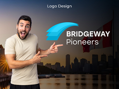 Bridgeway Pioneers - Immigration Consulting Logo Design citizenship green card immigration immigration consultant immigration consultants immigration service immigration visa immigrationlawyer migration studentvisa studyabroad studyvisa visa service visaconsultants work permit