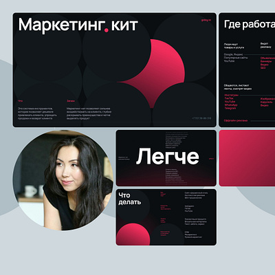Прентация услуги маркетинг-кит для gobig.kz graphic design