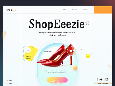 Ecommerce shopping store-ui ux design app ecommerce new store topbest trending ui ux webdesign