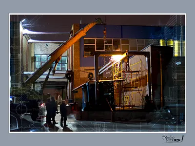 night welding design graphic design illustration