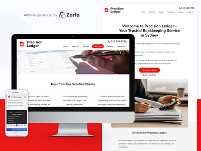 Precision Ledger- Bookkeeping Website Generated with AI at Zarla accounting website ai website builder bookkeeping website financial website web builder website builder zarla zarla ai website builder zarla web builder