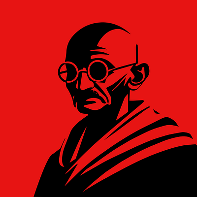 gandhi 3d animation graphic design motion graphics ui