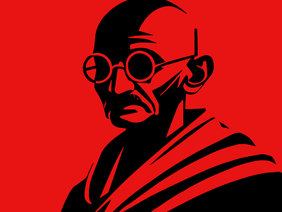 gandhi 3d animation graphic design motion graphics ui