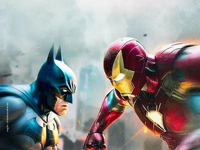 AI: IronBat - Concept ai concept dc design ideas marvel poster