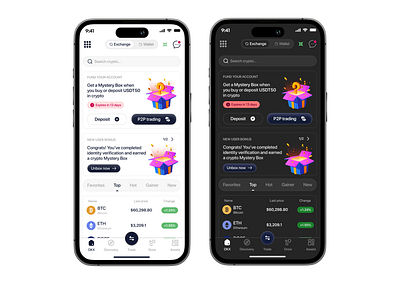 Crypto app redesign of ohk app crypto figma mobile ui