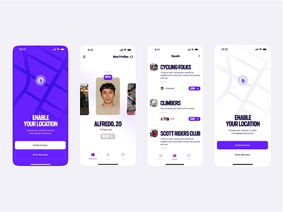 GymCrush - a gym buddy app 💪 clean design gym gym app ios location minimal modern product design search screen ui ux weightlifting