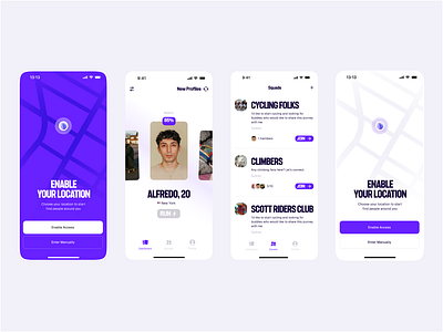 GymCrush - a gym buddy app 💪 clean design gym gym app ios location minimal modern product design search screen ui ux weightlifting