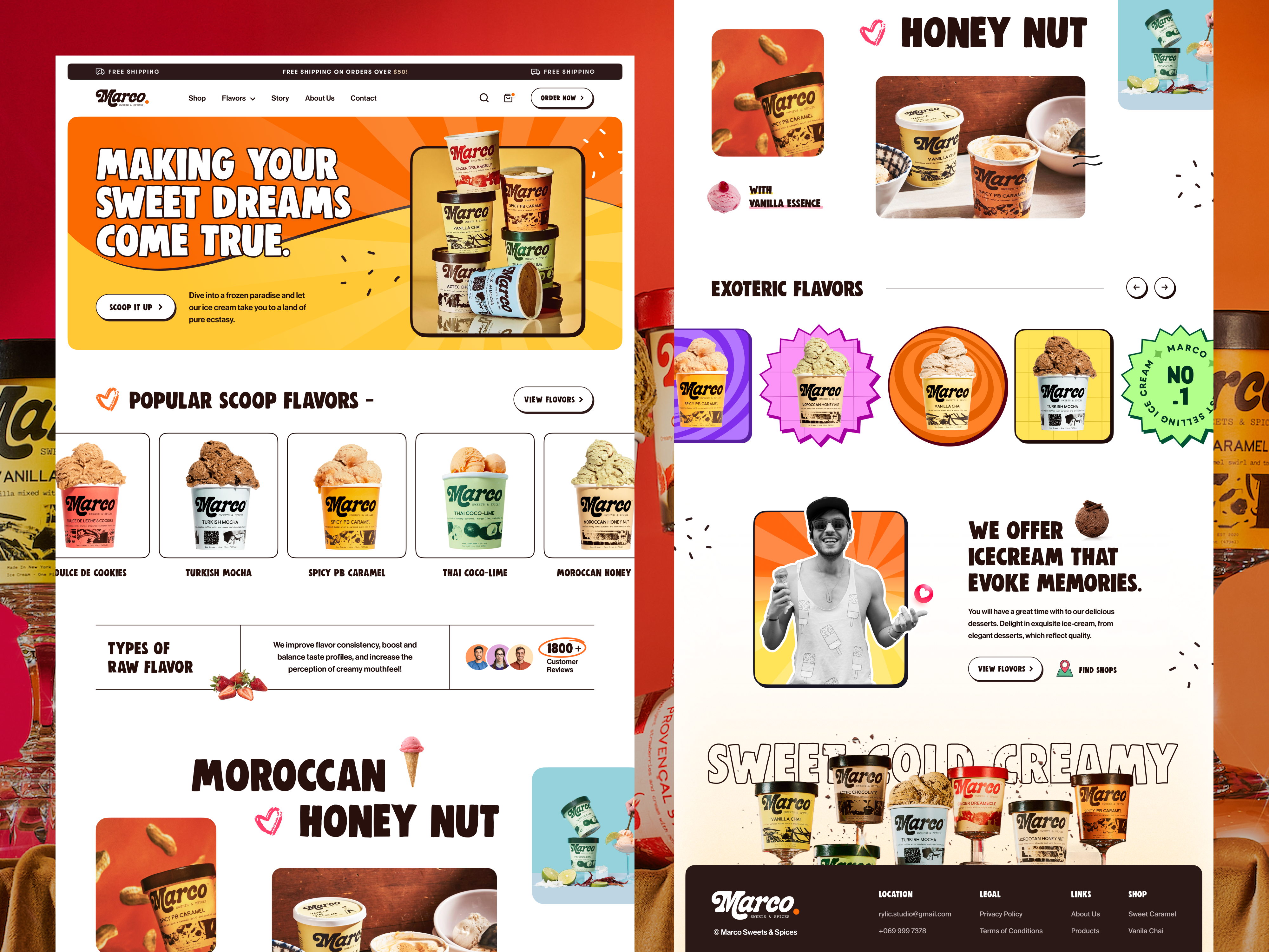 Example of Website Design (3 Pages)