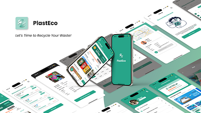 PlastEco - Recycle Plastic Waste App plasteco plastic product designer recycle ui uiux design ux waste