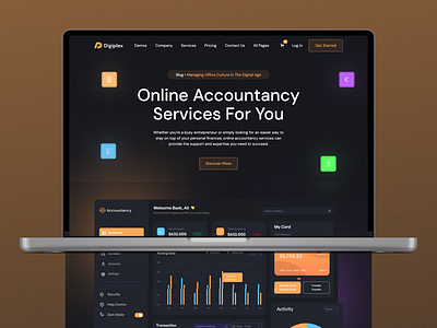 Digiplex figma design professional template responsive design saas template webdesign webdesigners webflow webflow design webflow template website design website designers website template