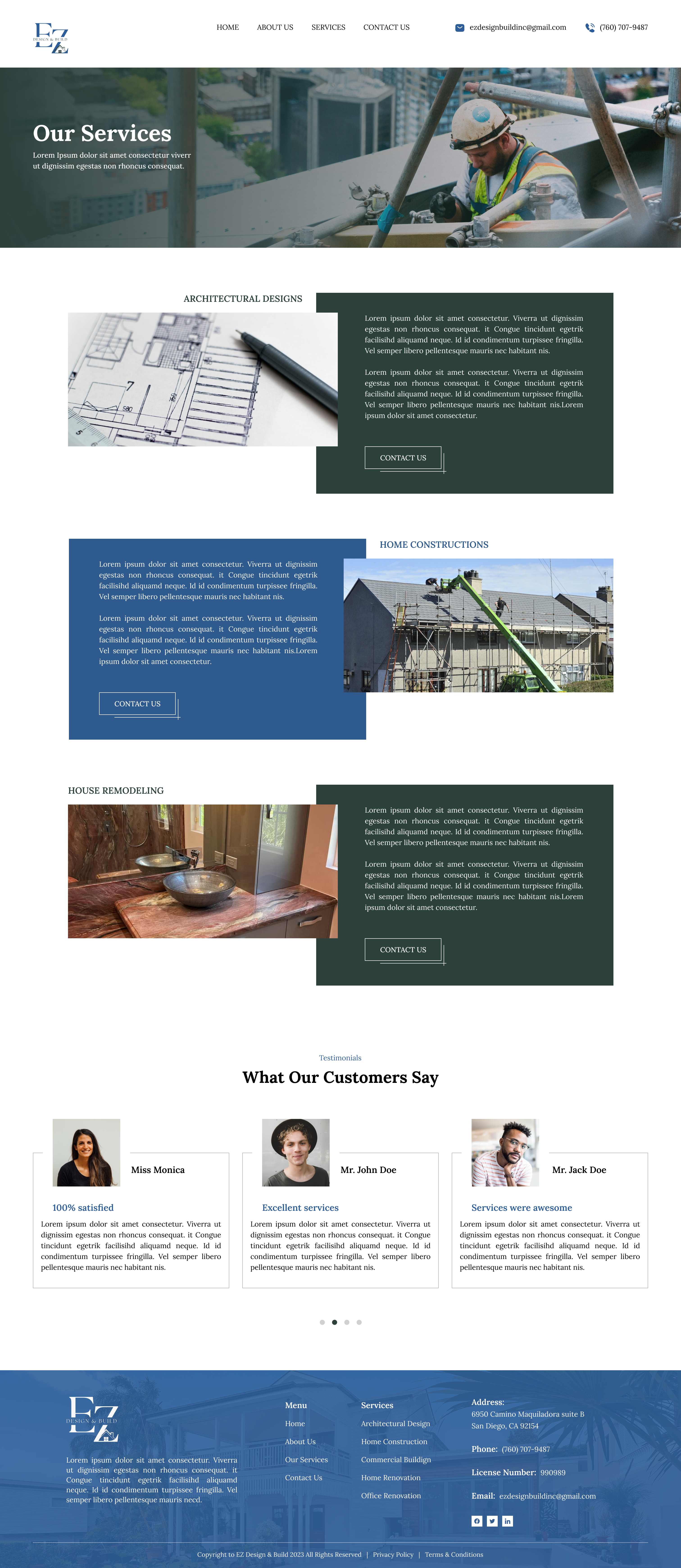Example of Website UI Design