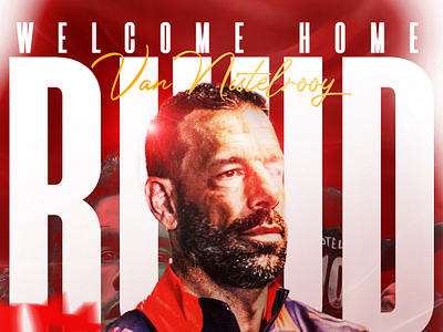 Poster Football welcome home Ruud! design footballposter graphic design indonesia manchesterunited photoshop posterfootball