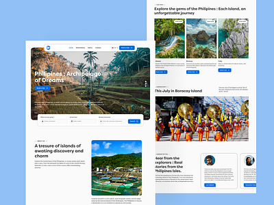 Travel Website concept adventure booking clean holiday hotel landing page reservation tourism travel travel agency travel desgin ui uiux ux website design