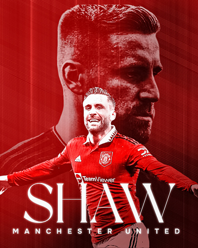 Poster Luke Shaw design england footballposter graphic design indonesia manchesterunited photoshop poster posterfootball
