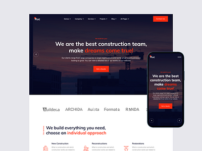 Ruc construction template construction websites figma design professional design responsive design webdesign webflow webflow design webflow designers webflow template webflow website website designers website template