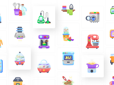 Animated Home Appliances Icons animation app icons appliances design flat flat icons home appliances icons household icon icon pack icon set iconography icons icons for website icons pack iconset motion graphics ui icons vector icons vectors