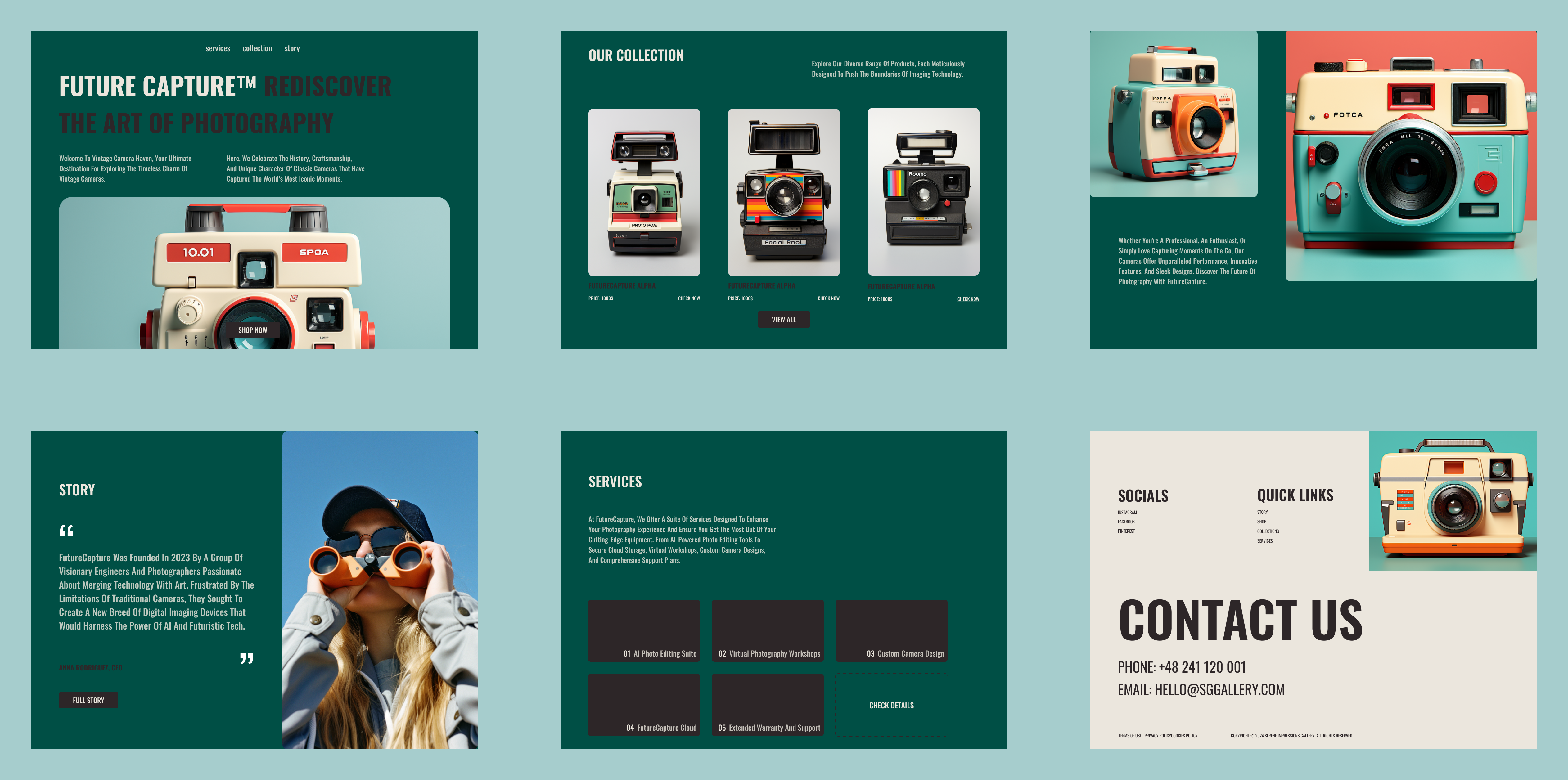 Web Design For Online Cameras Shop cameras design graphic design landing page online shop ui web design website