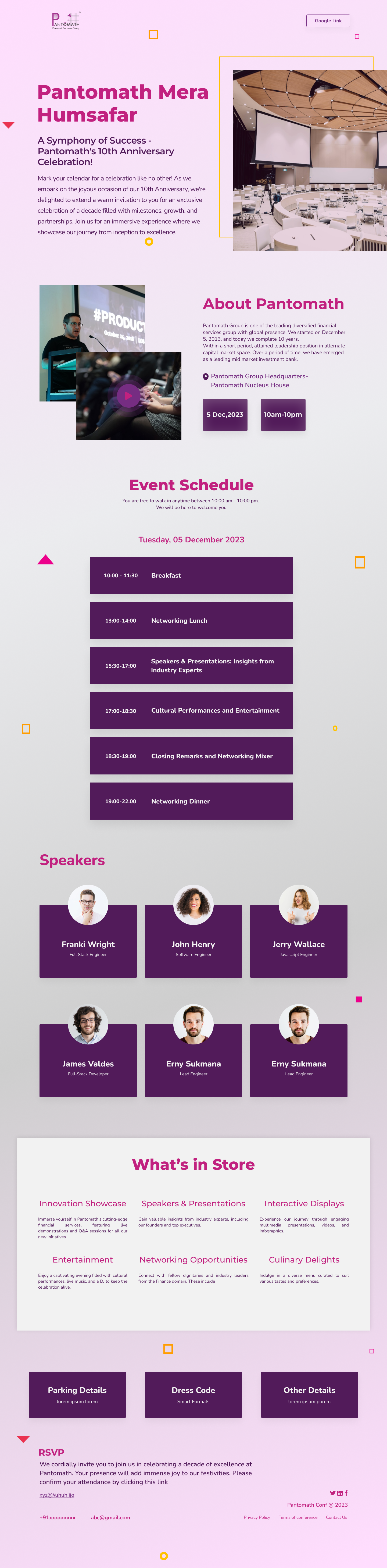 Corporate Event : Landing Page corporate event corporate event web design corporate landing page corporate ui corporate web design corporate ux event landing page event page event ui event ux landing page