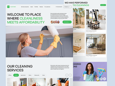 Cleaning Company Website business business website cleaning cleaning website web web design website