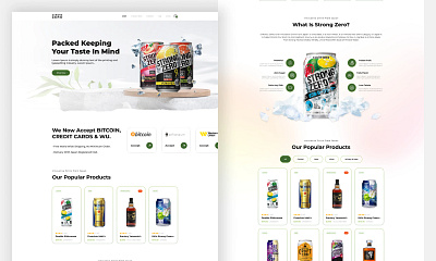 Soft Drink... ui ux web design web devlopment