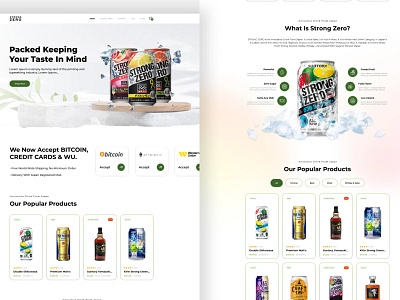 Soft Drink... ui ux web design web devlopment