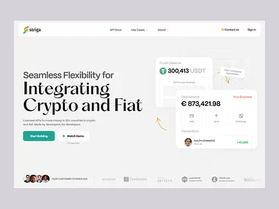 Crypto FinTech Landing Page Design crypto defi fintech landing page startup web3 web3 product