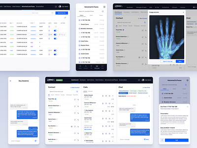Case Study: Healthcare Communications platform appdesign blue calendar call case study chat communication platform dailyui dashboard faxes healthcare medical mobile table uidesign userexperience userinterface uxdesign voicemail web app
