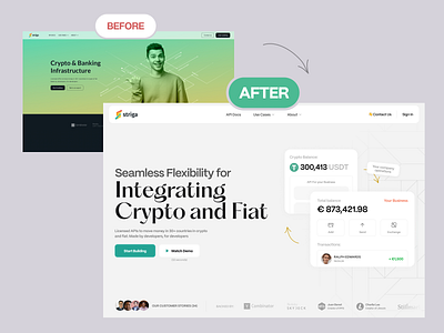 Web3 Landing Page Redesign crypto crypto landing page exchange fintech landing page startup web3