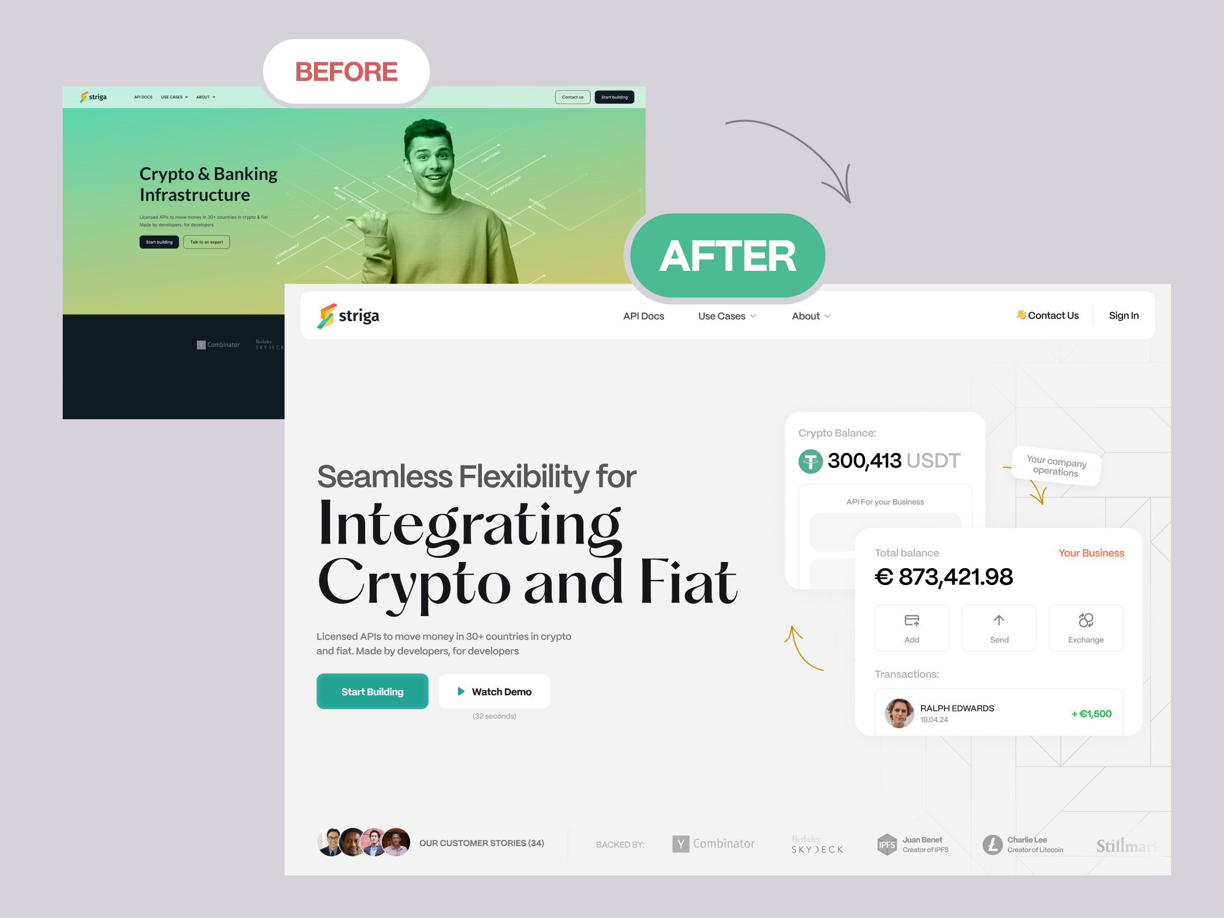 Example of Landing Page Design For Ai, Saa S, Crypto