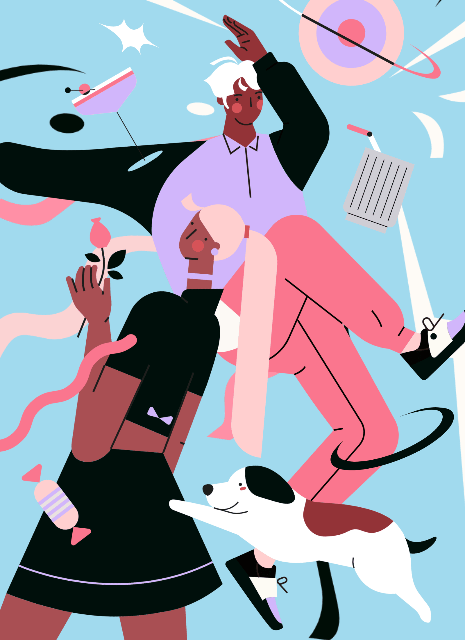 小园素作品：热烈 ① design flat graphic design illustration vector